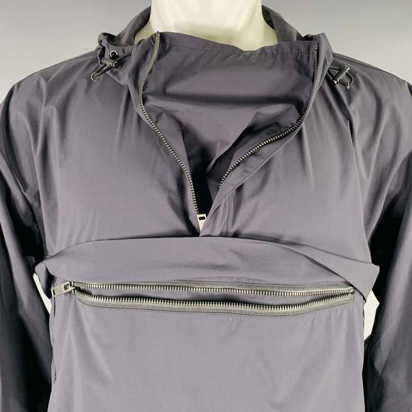 THEORY Black Nylon Blend Zip Pockets Jacket - Picture 2 of 6